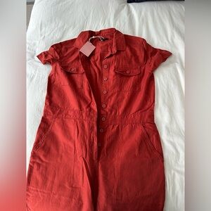 Quince Cotton Linen Twill shirtsleeve Coverall Jumpsuit